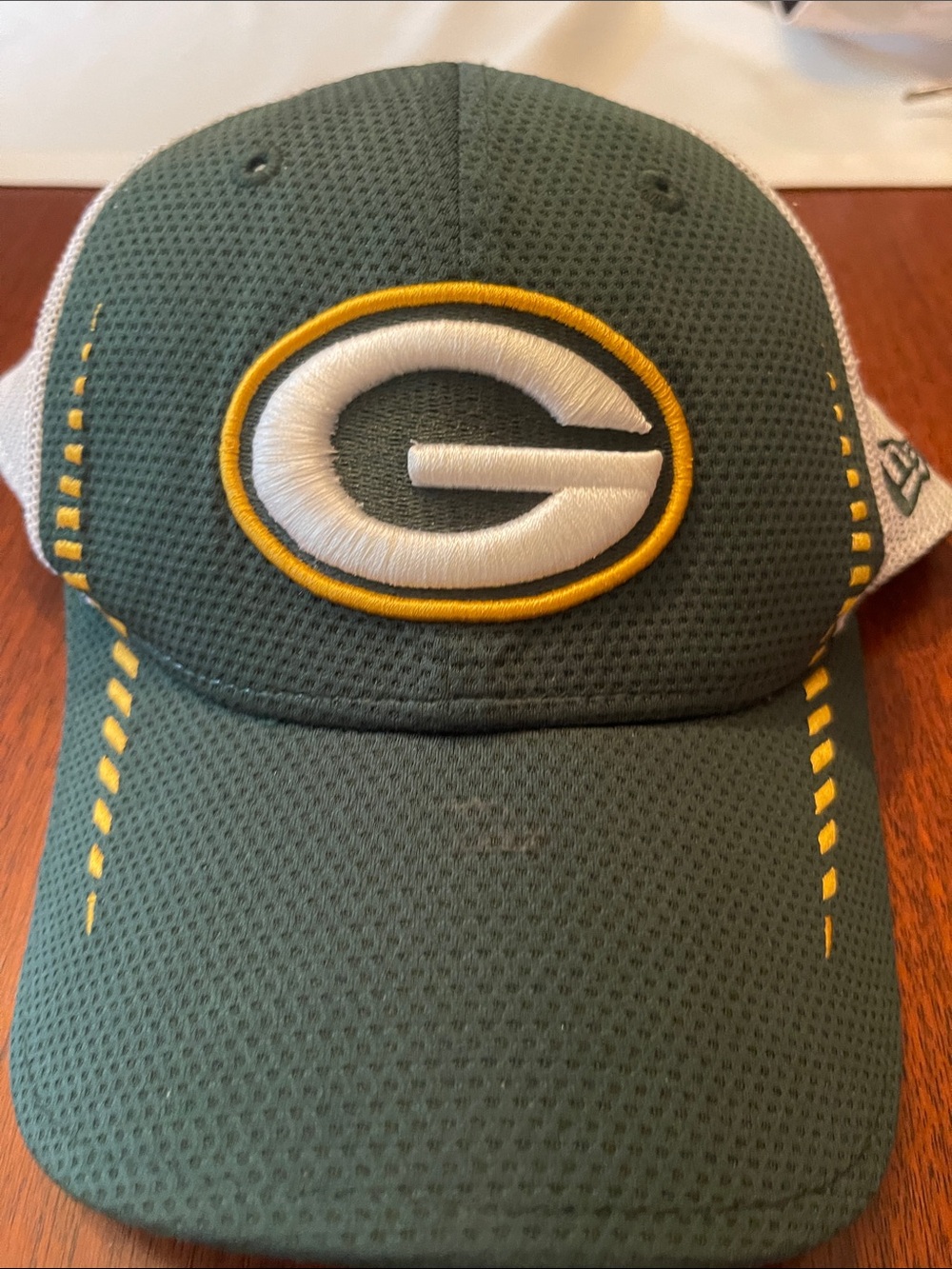 New Era Green and Gold Team Logo Performance Cap